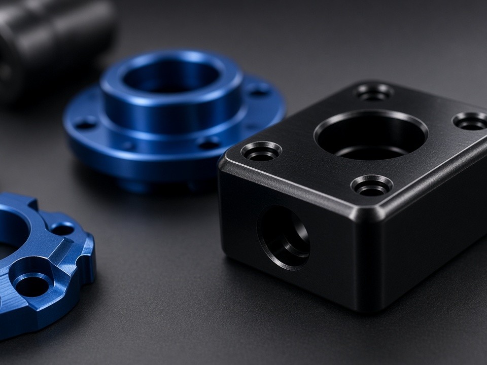 Piezas de aluminio con anodizado duro y decorativo para aplicaciones industriales