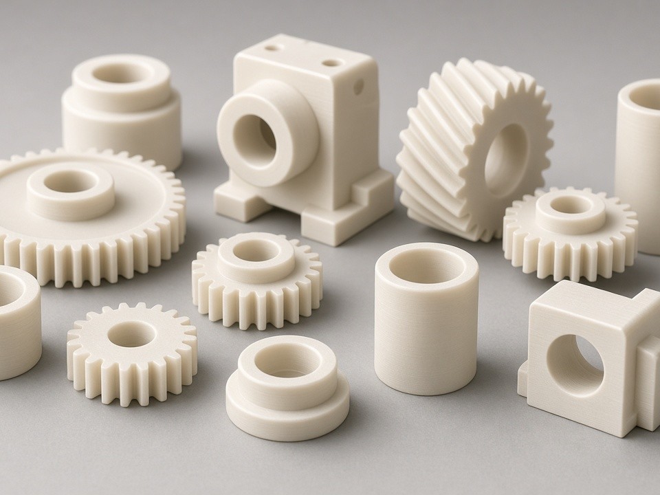Mecanizado CNC de piezas en Nylon Poliamida PA6 y PA66